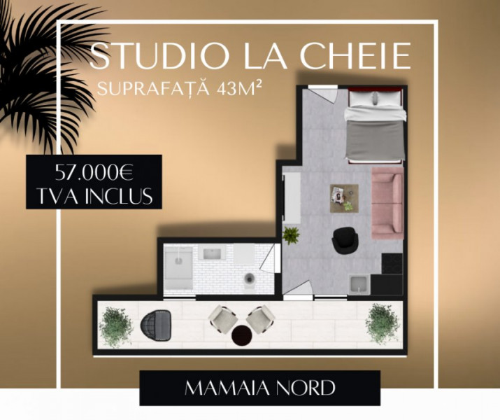 Investitie | Studio-uri la cheie in Mamaia Nord